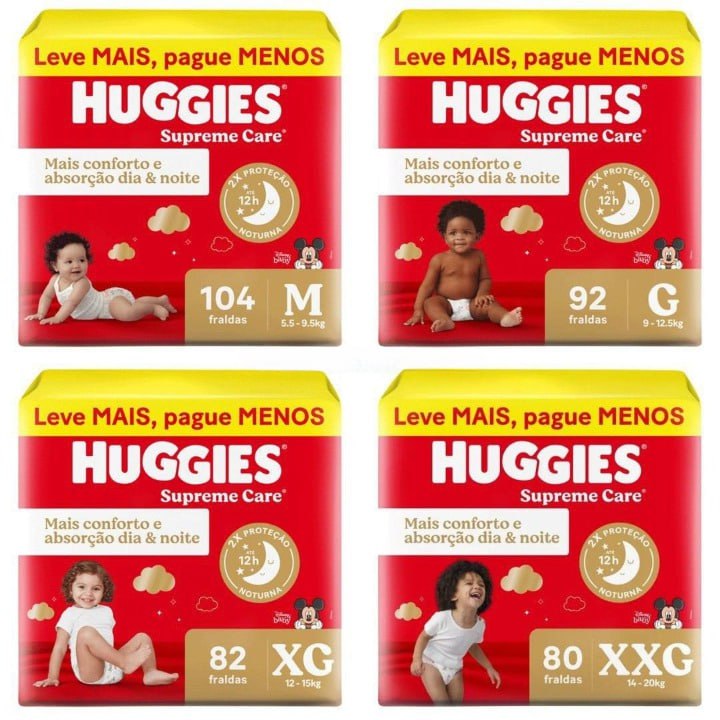 Fralda Huggies Supreme Care