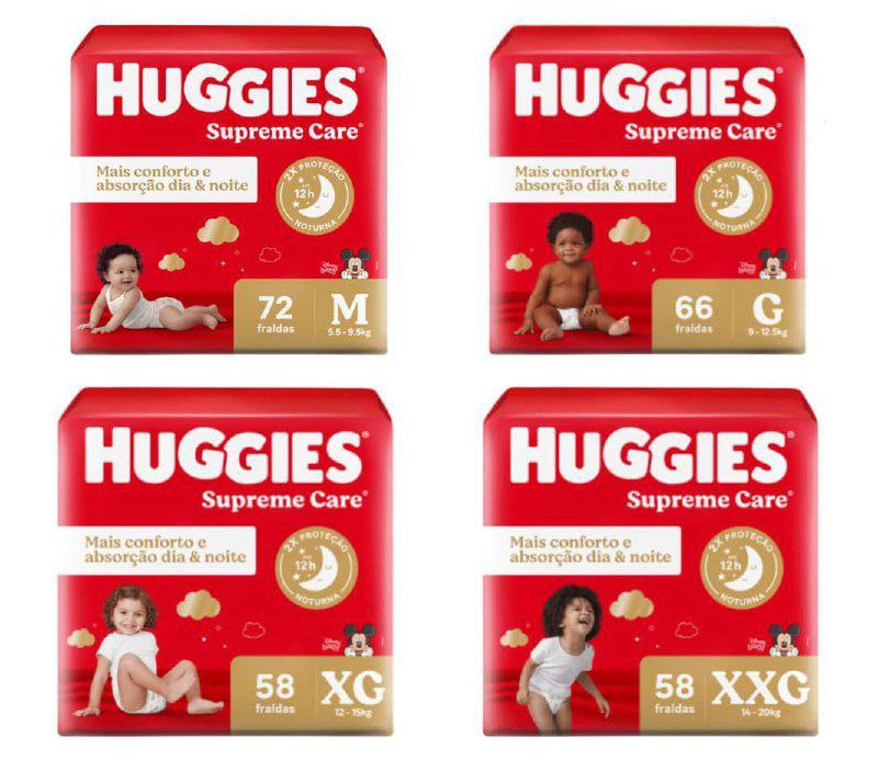 Fralda Huggies Supreme Care