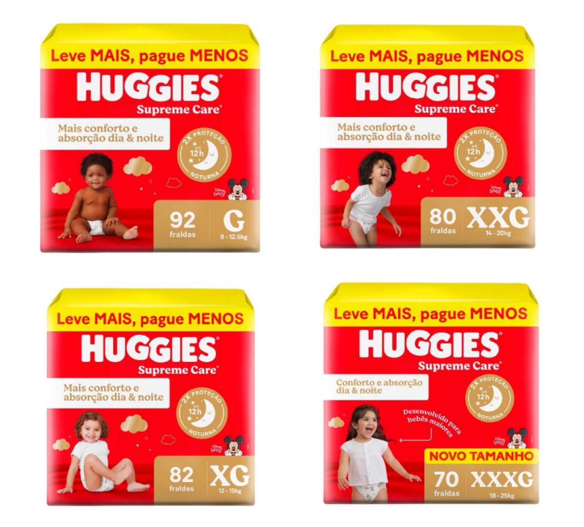 Fralda Huggies Supreme Care (Pacote Maior)
