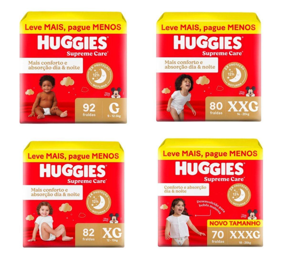 Fralda Huggies Supreme Care (Pacote Maior)