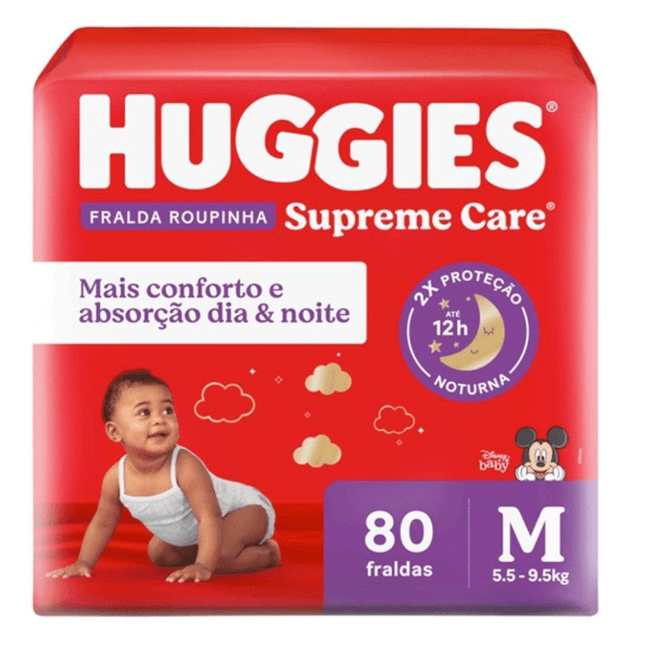 Fralda Huggies Supreme Care Roupinha