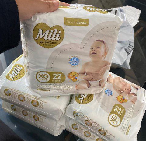 Fralda Mili Love e Care Premium XG 22 Unidades