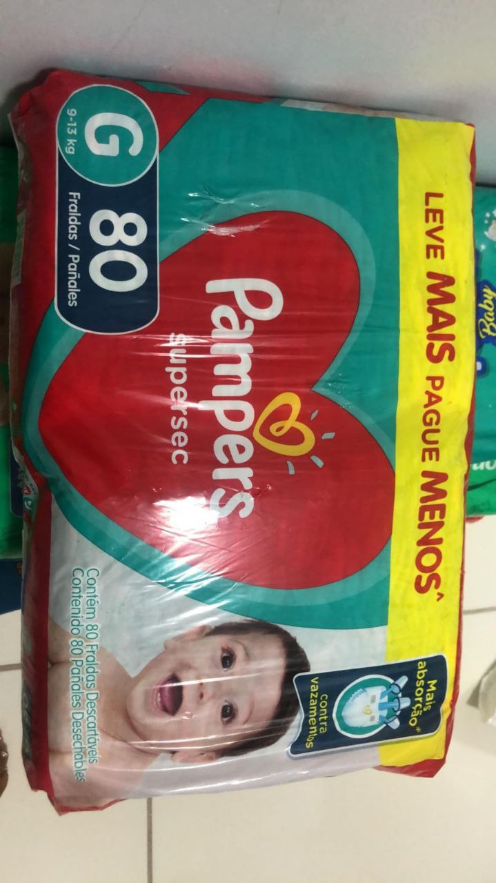 Fralda Pampers Supersec G - 80 fraldas