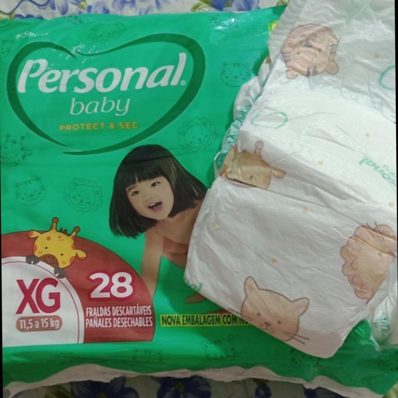 Fralda Personal Baby Protect e Sec XG Mega 9x28pads Leve 28 pague 26 Unidades