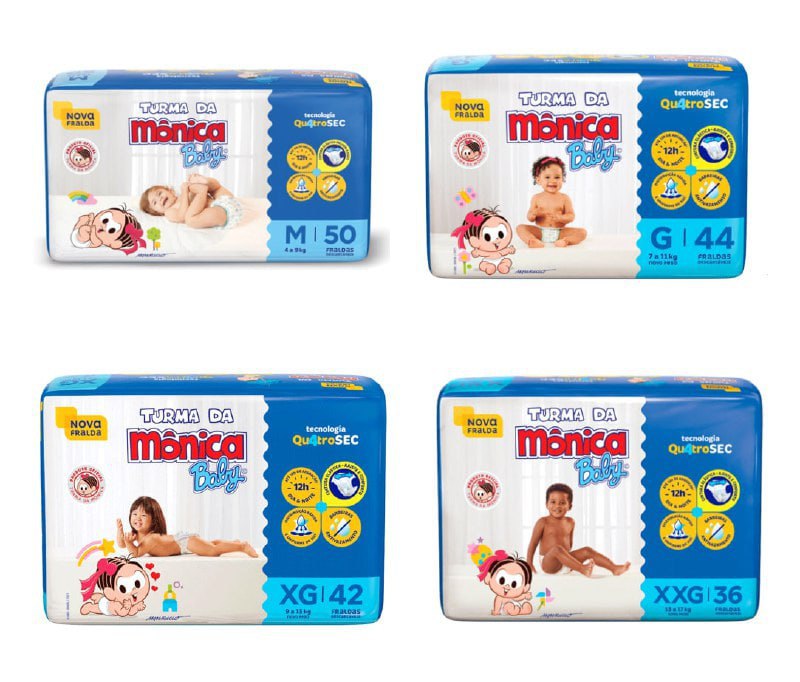 Fralda Turma da Mônica Baby