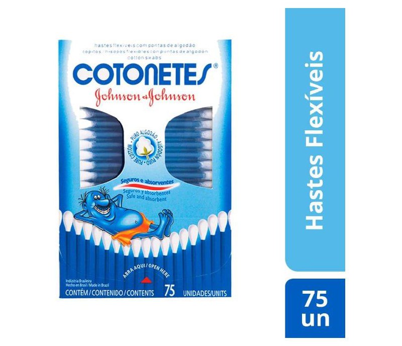 Hastes Flexíveis Cotonetes 75un