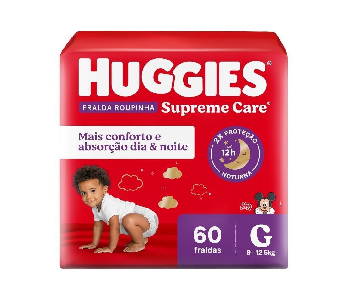 Huggies Fralda Roupinha Supreme Care G 60 Un