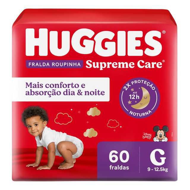 Huggies Fralda Roupinha Supreme Care G 60 Unidades