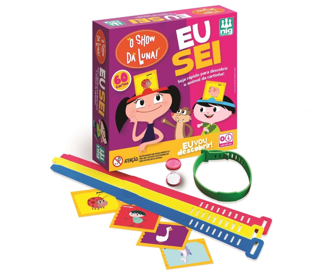 Jogo Eu Sei Show da Luna Nig Brinquedos