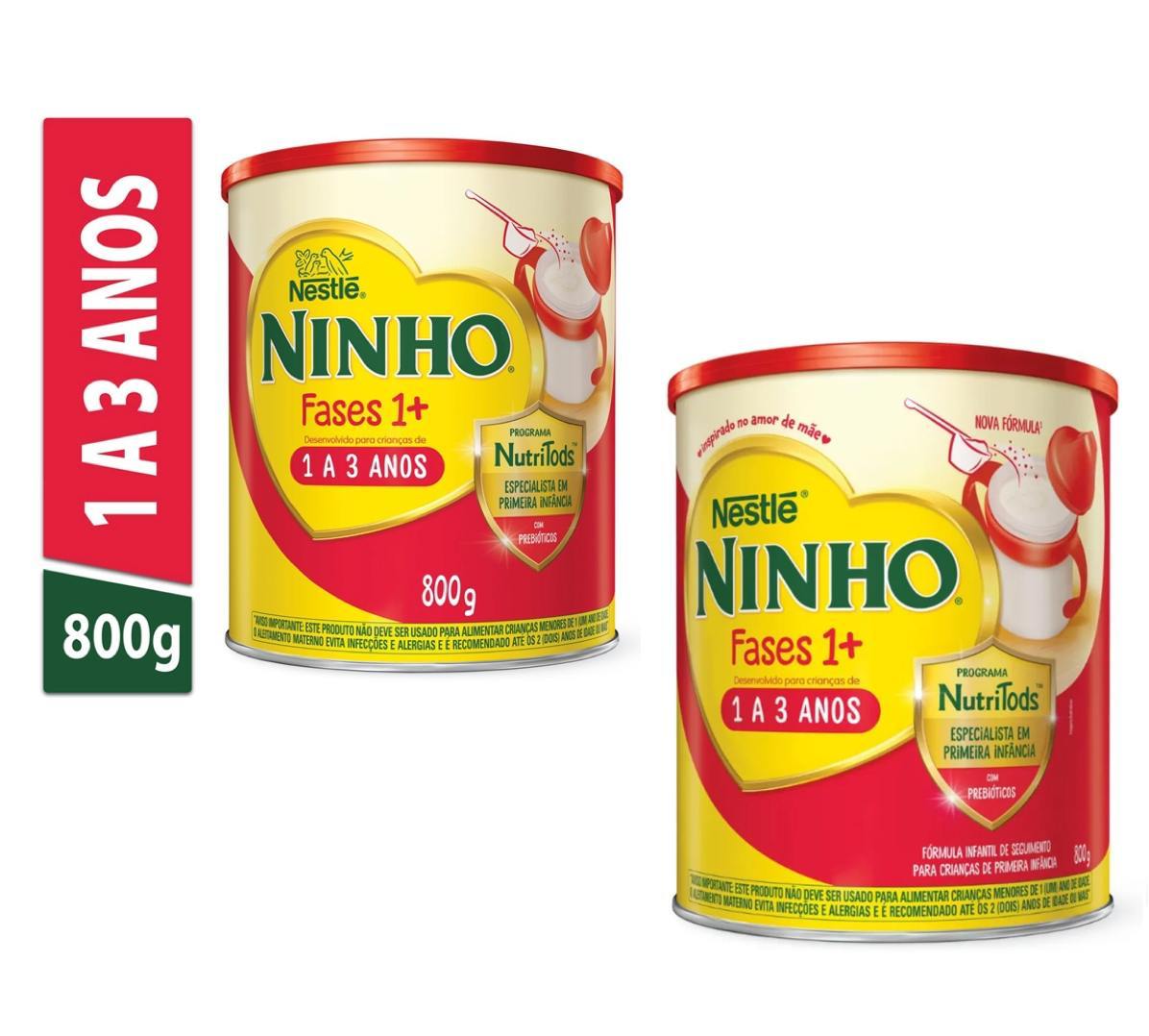 Kit Fórmula Infantil Ninho Fases +1 800g