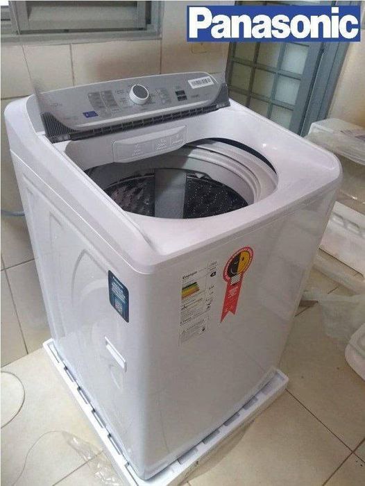 ▪️ Lavadora de Roupas Panasonic NA-F120B1WB - 12Kg Cesto Inox 8 Programas de Lavagem Branca