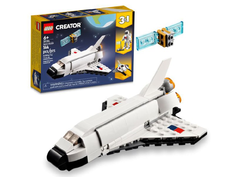 LEGO® Creator Ônibus Espacial 31134; Conjunto de Construção (144 Peças)