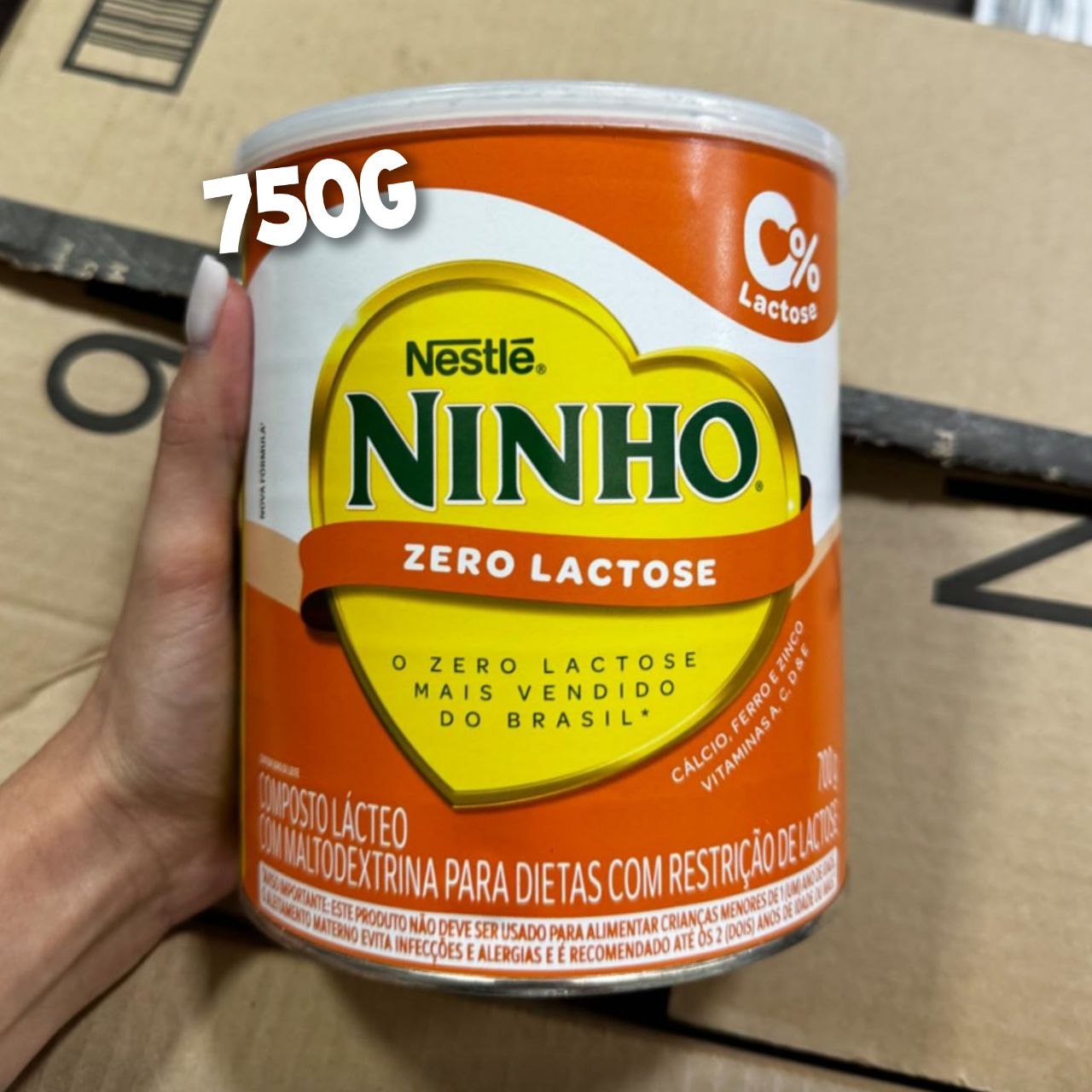 Leite em Pó Ninho Fort+ Zero Lactose Lata 700g