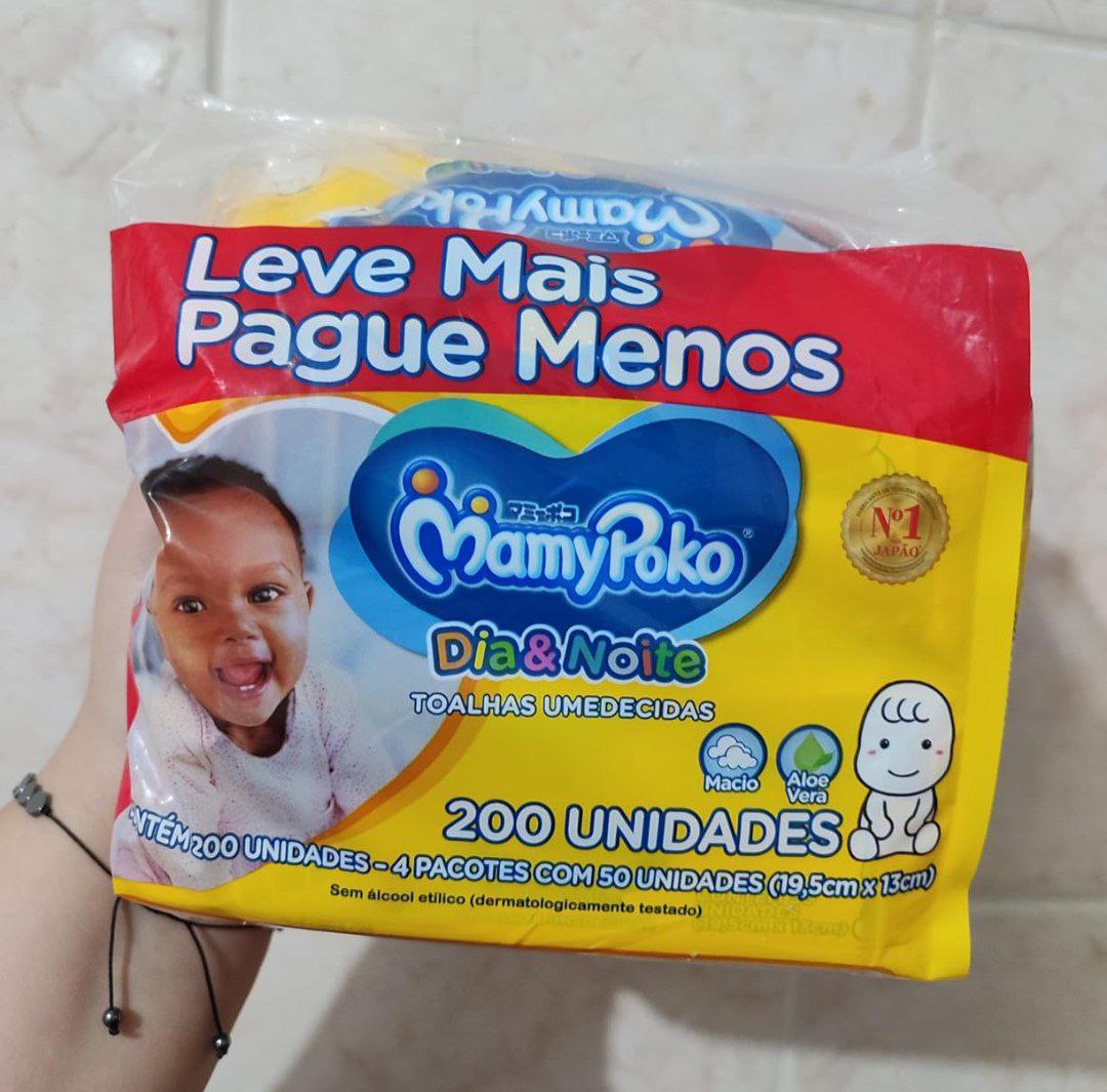 Lenço Umedecido Mamypoko Dia&Noite 200 unidades