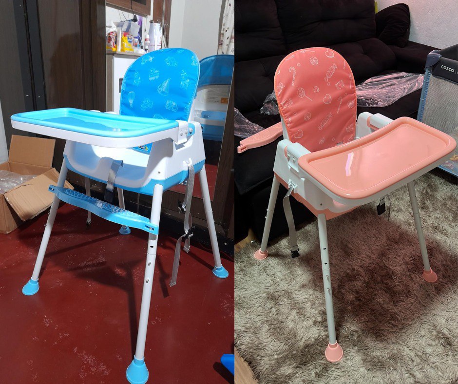 Maxi Baby Cadeira de Alimentação Bebê Portátil Zest 3 em 1,Cinto de 3 pontos, Apoio para os Pés(Até 23kgs)