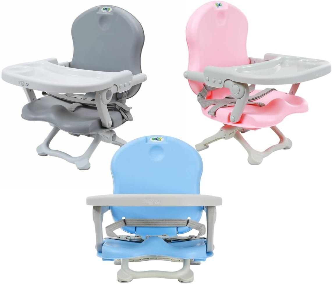Maxi Baby Cadeira De Alimentação Portátil P/Bebê Zip (Cinza)
