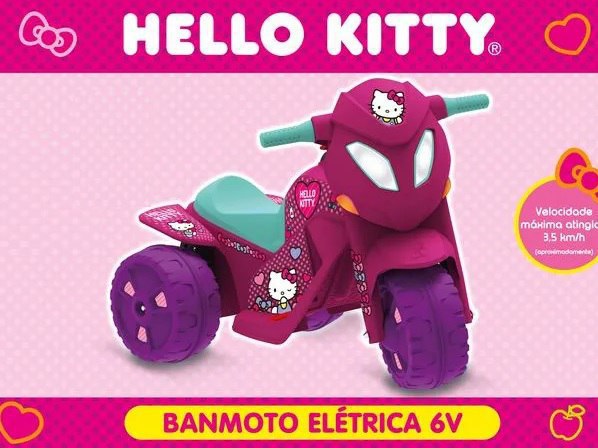Motinha Elétrica da Hello Kitty 😍 Para Passear com Sua Pequena 🩷