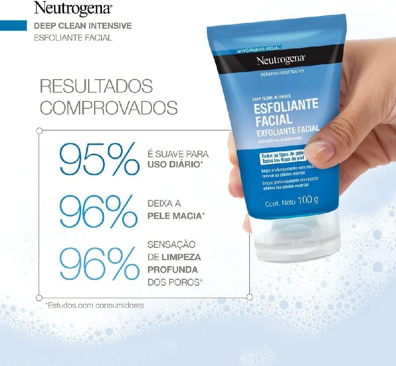 Neutrogena Gel Esfoliante Facial Deep Clean Intensive,100g