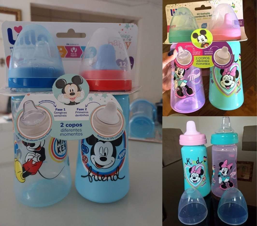 Pack 2 Copos Colors Disney - Lillo Mickey e Minnie