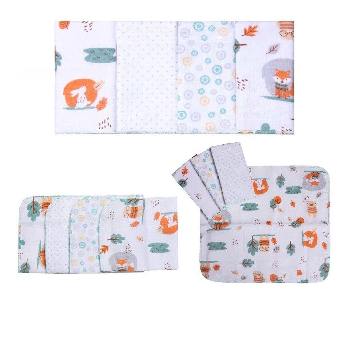 Paninho De Boca Bordados Karinho Estampado para Bebê com 4