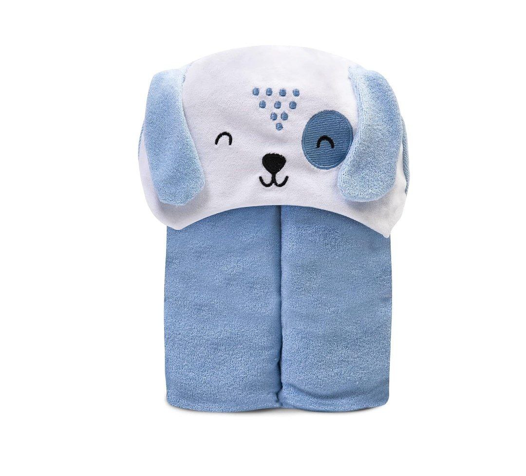 Papi Toalha De Banho Atoalhada Mami Bichuus Forrada C/ Capuz Bordado Para Bebê 90Cm X 80Cm Contém 01 Unidade