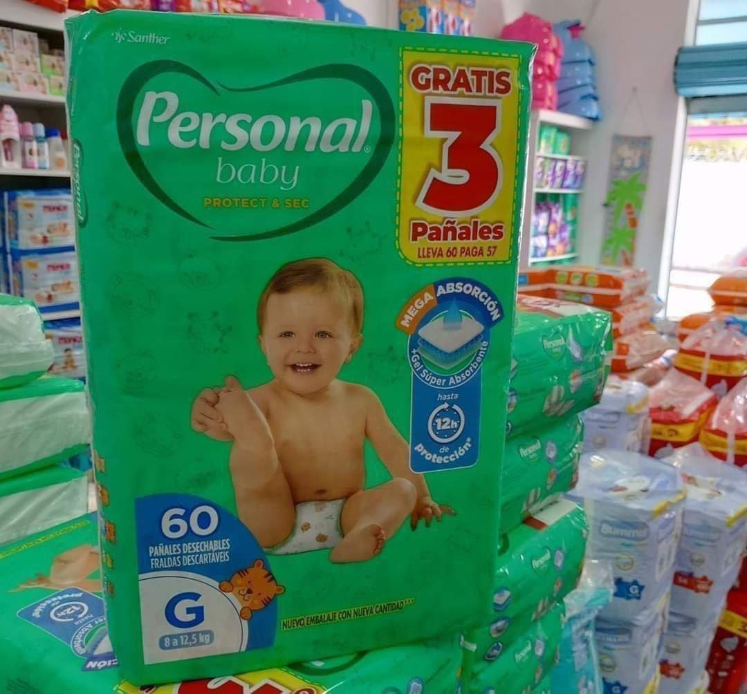 Personal Fralda Baby Protect&Sec G  Leve 60 Pague 57 Unidades