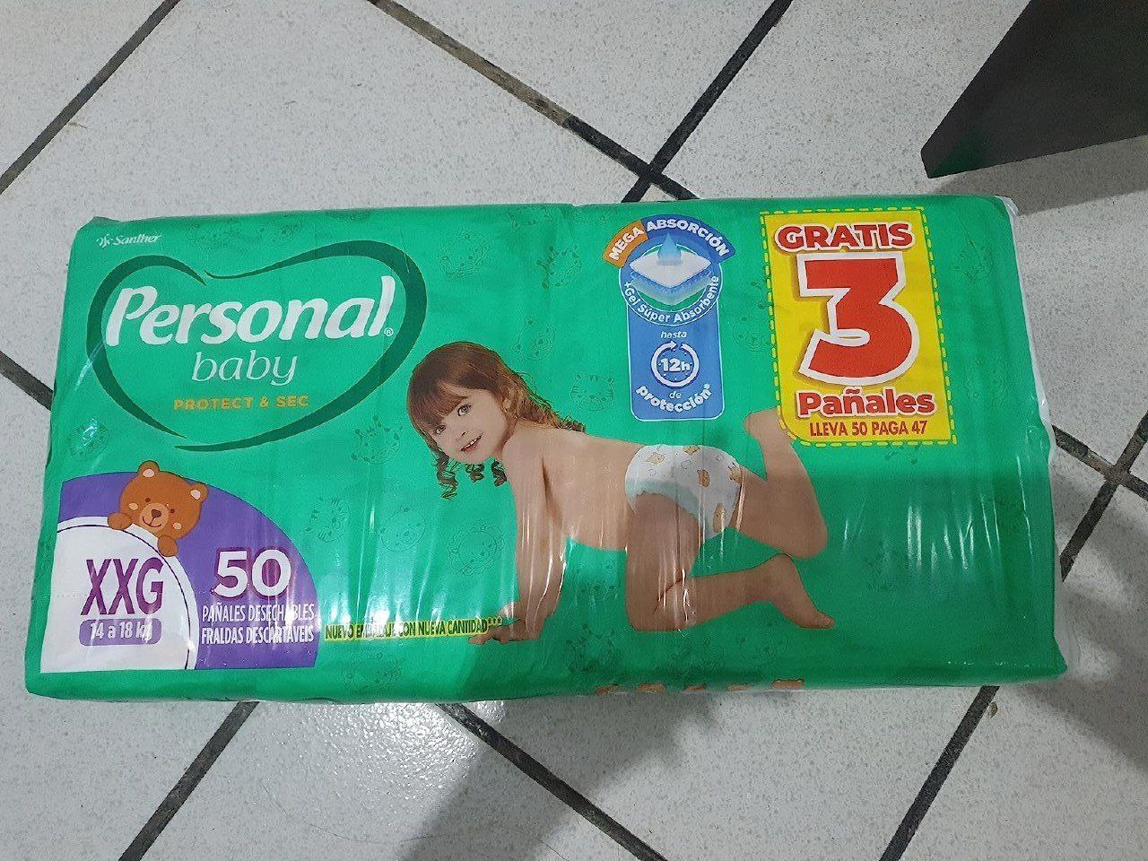 Personal Fralda Soft & Protect Hiper XXG, 50 Unidades
