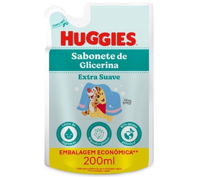 Refil Sabonete Líquido Extra Suave Huggies 200ml