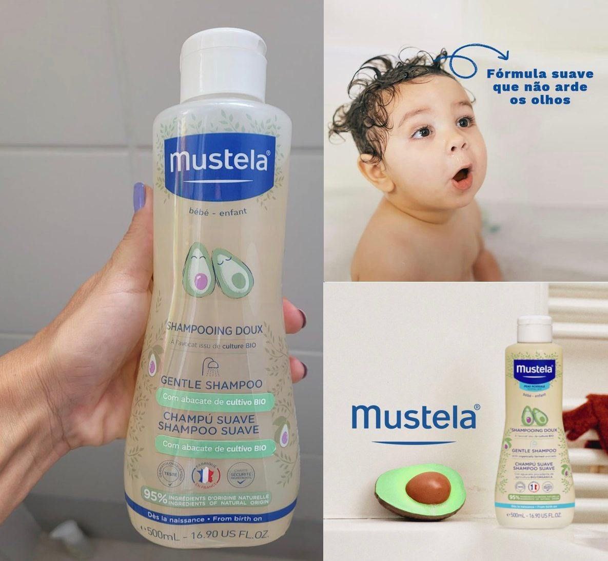 Shampoo Gentle Suave e Não Arde os Olhos, Mustela 500ml