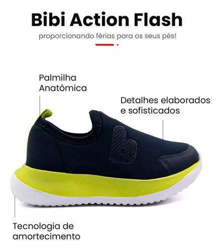 Tênis Infantil Bibi Flash - Tam 20 ao 27