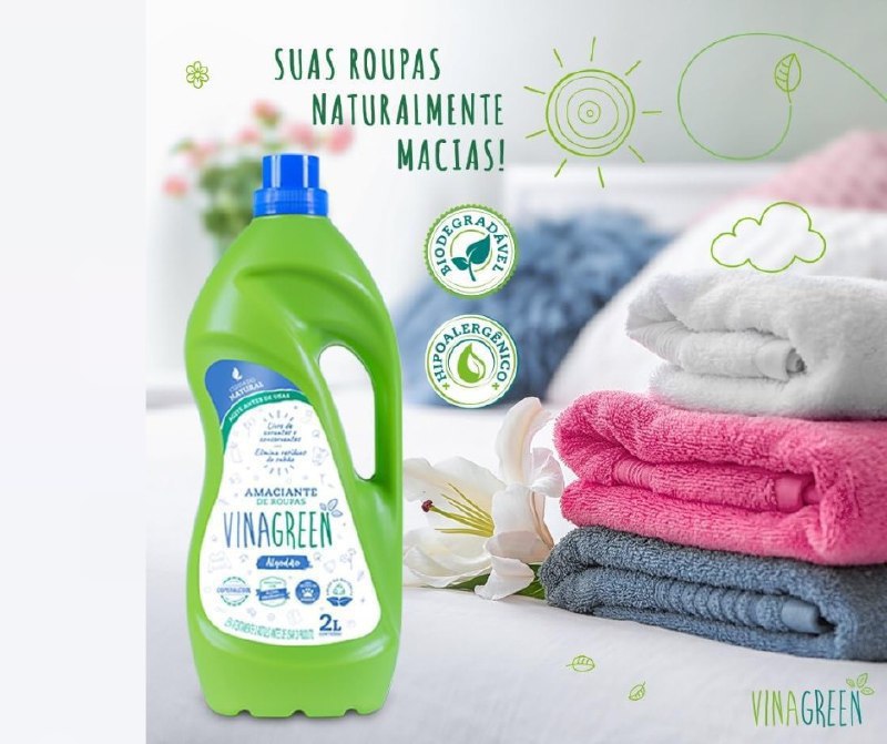 Vinagreen Amaciante De Roupas Algodao 2 L