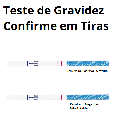 Resultado Teste de Gravidez Confirme em Tira positivo Resultado Teste de Gravidez Confirme em Tira positivo