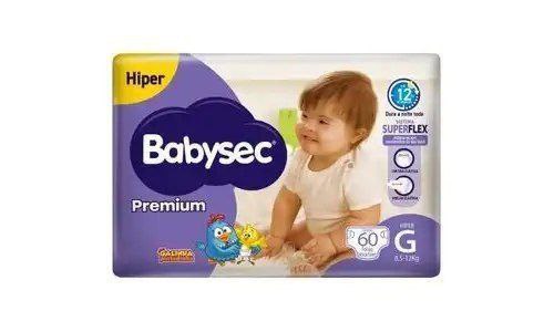 Babysec Fralda Premium Hiper G 60 Un