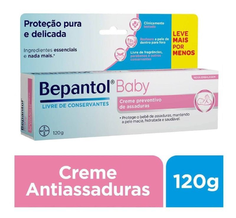 Bepantol Baby Creme Preventivo de Assaduras Para Bebês 120g