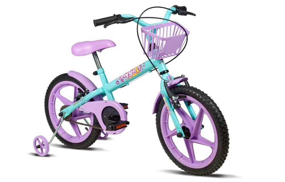 Bicicleta Infantil Verden Fofys - Aro 16 com cestinha e rodinhas
