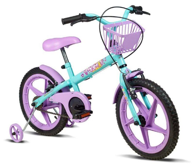 Bicicleta Infantil Verden Fofys - Aro 16 com cestinha e rodinhas