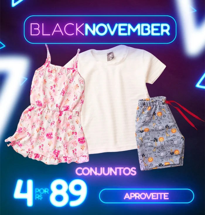 Black Friday Rosa Azul Kids! 🎉
