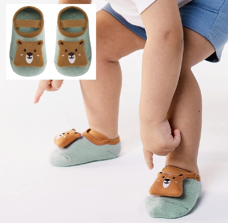 Buba Meia Sapatilha Com Aplique Urso M Verde