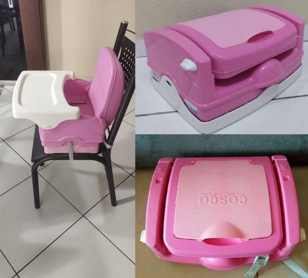 Cadeira de Refeição Portátil Smart Cosco Rosa