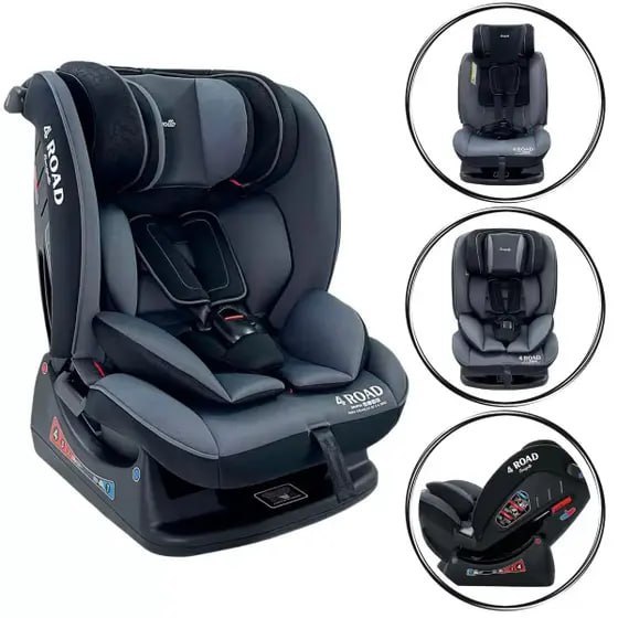 Cadeira Para Auto 4Road Gray Black Burigotto  0 a 36 Kg