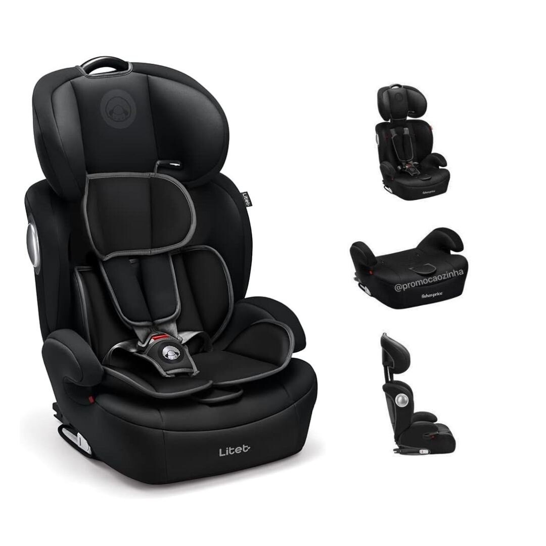Cadeira Para Auto 9-36 Kg Isofix Litet Safemax Fix 2.0 Preta