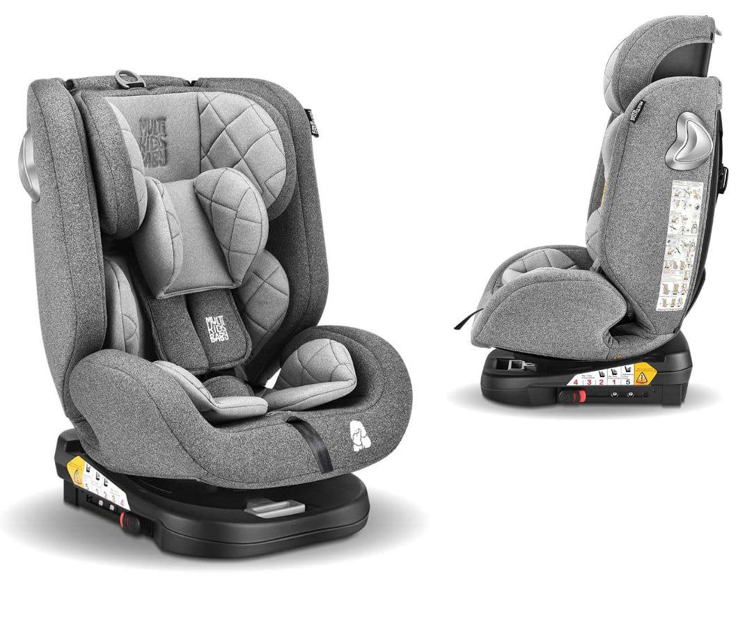 Cadeira Para Auto Artemis 0-36Kg Isofix 360° Cinza Multikids Baby