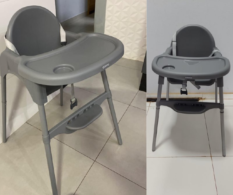 Cadeira para Refeição Cosco Cook até 15kg Cinza