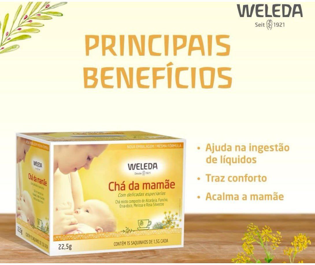 Chá Misto da Mamãe Weleda com 15 unidades
