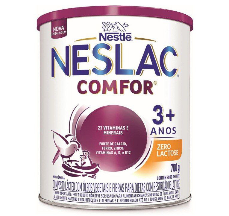 Composto Lácteo, Fórmula infantil Neslac Comfor Zero Lactose, 700g