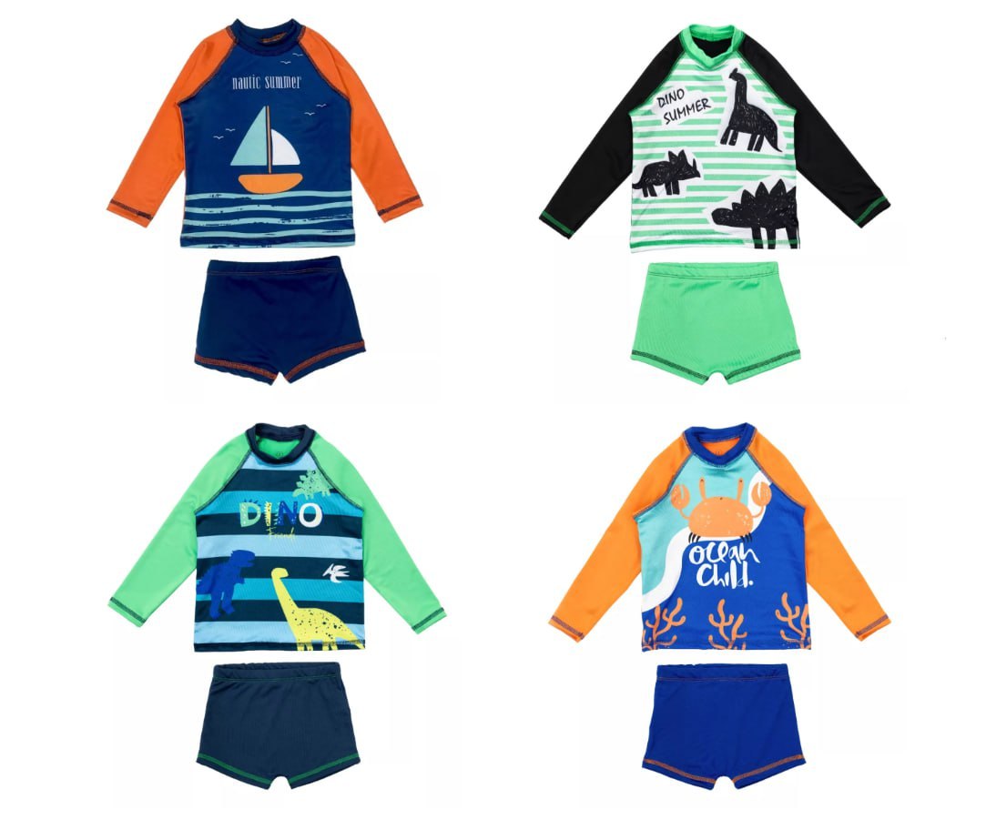 Conjunto Blusa + Sunga infantil (Tam. 1 ao 10)