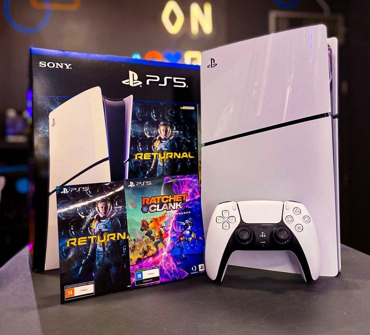 COOORREE QUE EU AINDA NÃO SUPEREI ESSA PROMO! 🎮 C/ 2 JOGOS! 😱 PS5 Slim DIGITAL e MIDIA FISICA com 1TB de Memória!!!!!