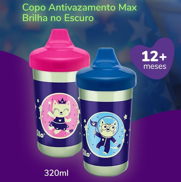 Copo Lillo😍Brilha no Escuro