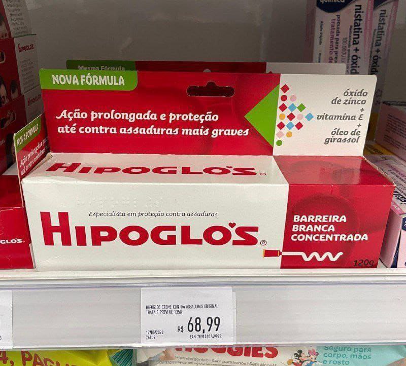 Creme Preventivo De Assaduras Hipoglós 120g