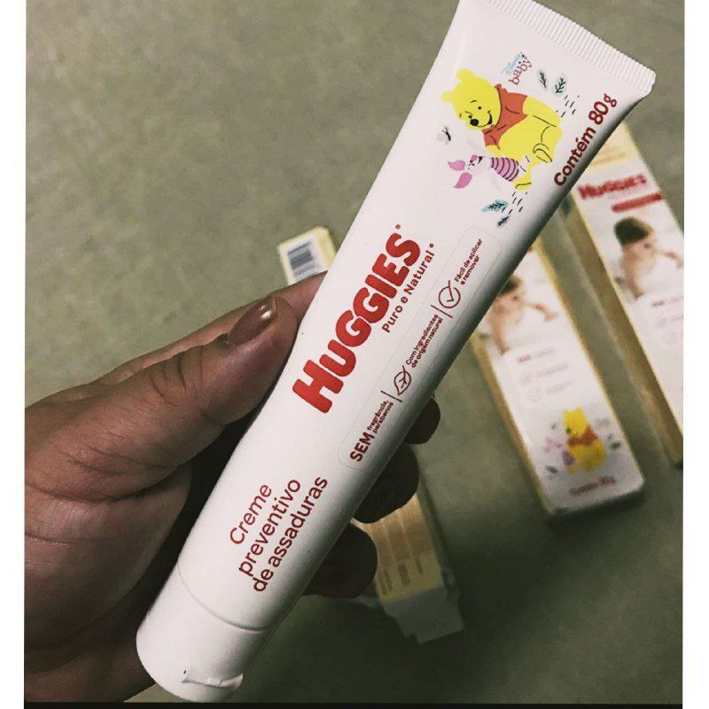 Creme Preventivo De Assaduras Huggies Puro e Natural 80g